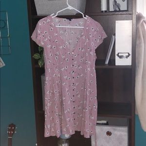 Juniors Babydoll Pink floral dress
